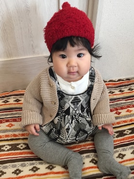 midoriさん（キッズ・70cm）の秋コーディネート