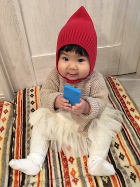 midoriさん（キッズ・70cm）の冬コーディネート