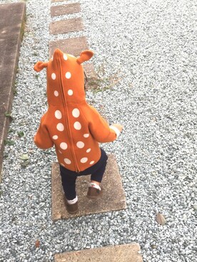 「wearhalloween2016」｜「アイテム（ジャケット/アウター）」を使った、midoriさん（キッズ・80cm）の秋コーディネート