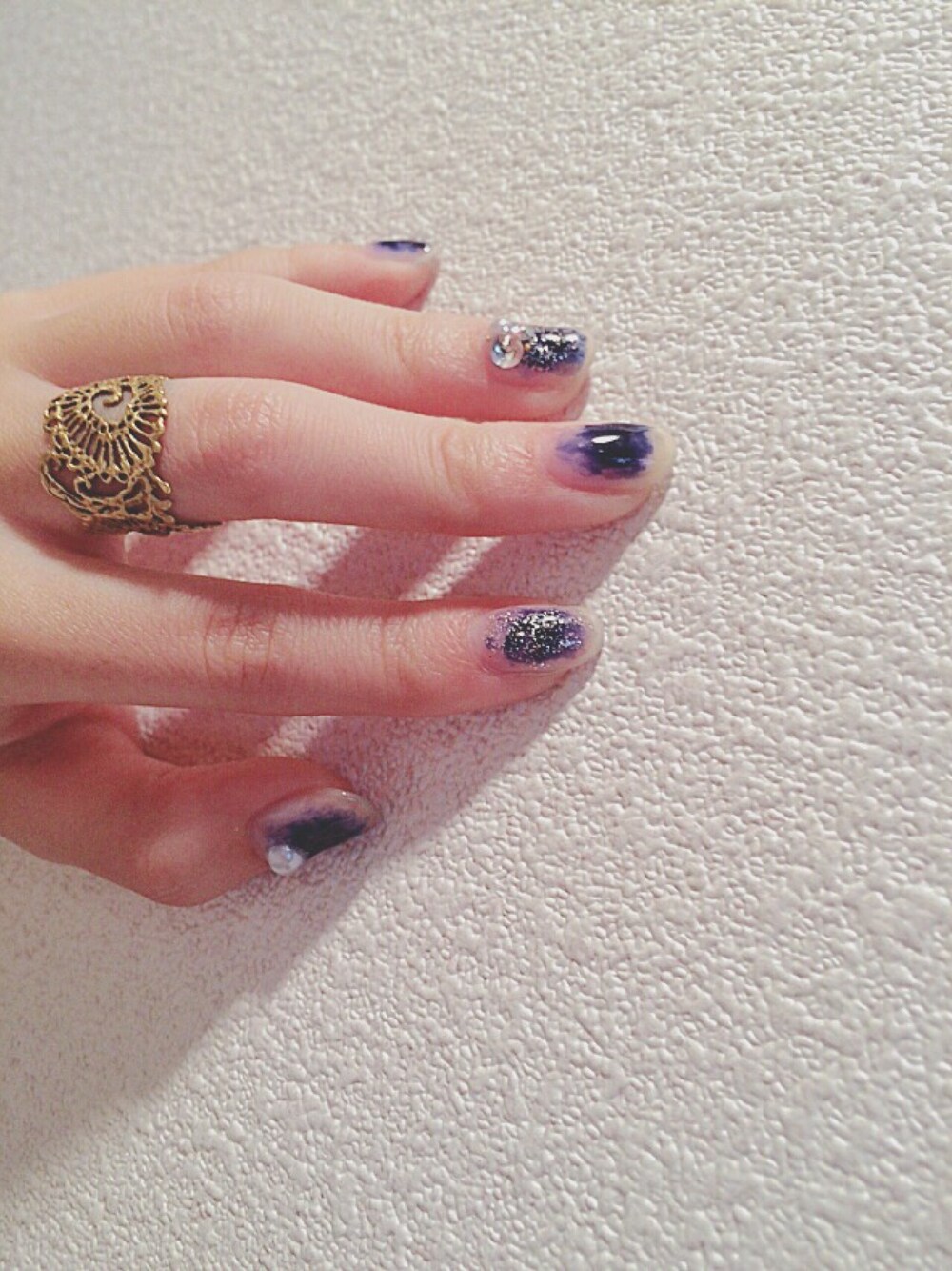 「nail 」｜「nailのアイテム（その他、ブルー系）」を使った、もこもこさん（レディース・152cm）の春コーディネートの1枚目の写真