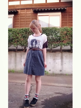 「monaural（モノラル）のアイテム」を使った、lumineさん（レディース・167cm）の夏コーディネート