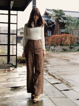 「candlly（キャンドリー）のアイテム」を使った、lumineさん（レディース・167cm）の冬コーディネート