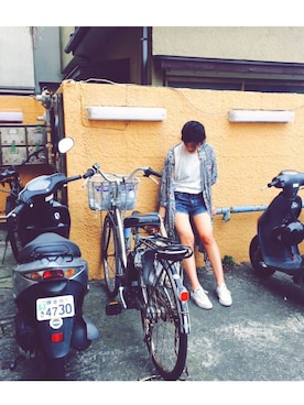 「DHOLIC（ディーホリック）のアイテム（その他アウター）」を使った、Kさん（レディース・167cm）の秋コーディネート