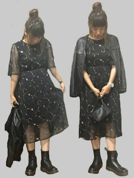 「LIVE」｜「アイテム（その他）」を使った、ムーナオさん（レディース・160cm）の秋コーディネート
