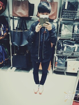 「RAGEBLUE（レイジブルー）のアイテム（その他パンツ、ブラック系）」を使った、kazukiさん（メンズ・170cm）の春コーディネート