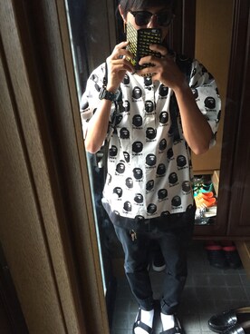 「A BATHING APE（アベイシングエイプ）のアイテム（シャツ/ブラウス、その他）」を使った、kazukiさん（メンズ・170cm）の春コーディネート