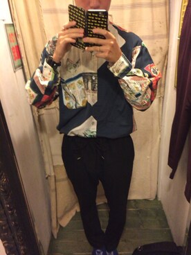 「アイテム（スラックス）」を使った、kazukiさん（メンズ・170cm・10代）の夏コーディネート