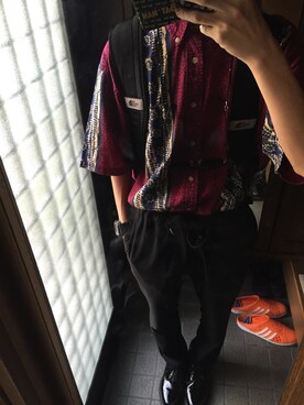 「アイテム（スラックス）」を使った、kazukiさん（メンズ・170cm・10代）の夏コーディネート