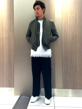 「ラトルトラップ」｜「アイテム（ブルゾン）」を使った、horie hirokiさん（メンズ・178cm）の春コーディネート