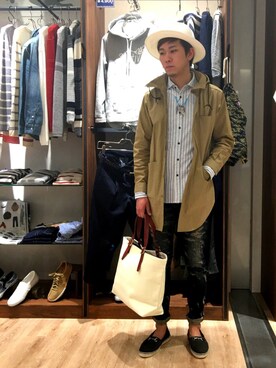 「ラトルトラップ」｜「アイテム（アクセサリー）」を使った、horie hirokiさん（メンズ・178cm）の春コーディネート