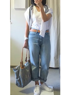 「スボーツミックス」｜「アイテム（腕時計）」を使った、ゆこさん（レディース・166cm）の夏コーディネート