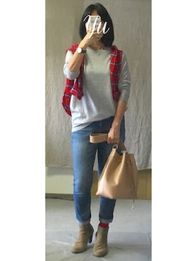 ゆこさん（レディース・166cm）の秋コーディネート