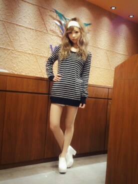 夏姫さん（レディース・160cm）の春コーディネート