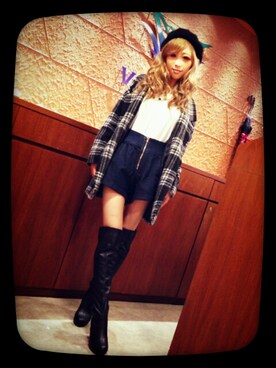 夏姫さん（レディース・160cm）の春コーディネート