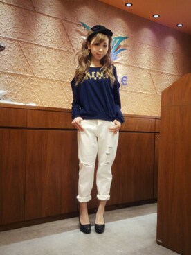 夏姫さん（レディース・160cm）の春コーディネート