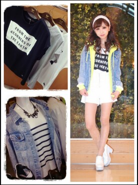 夏姫さん（レディース・160cm）の春コーディネート