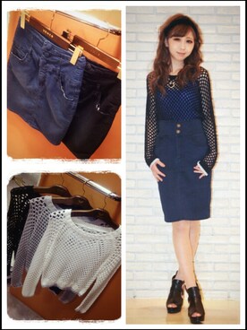 夏姫さん（レディース・160cm）の春コーディネート