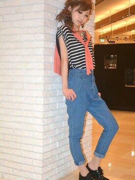 夏姫さん（レディース・160cm）の春コーディネート