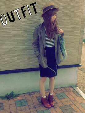 夏姫さん（レディース・160cm）の春コーディネート