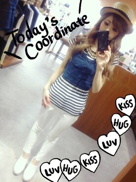 夏姫さん（レディース・160cm）の春コーディネート