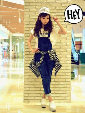 夏姫さん（レディース・160cm）の春コーディネート