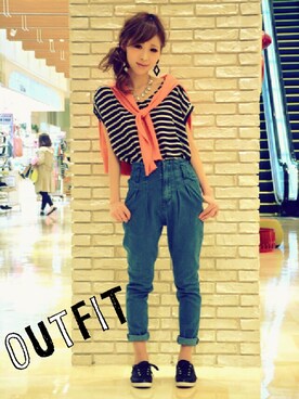 夏姫さん(レディース・160cm)の春コーディネート