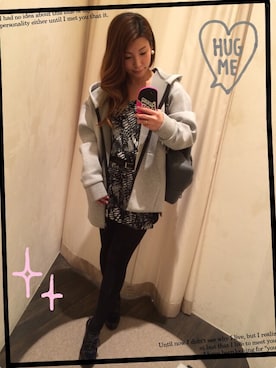 「MSGM（エムエスジーエム）のアイテム（ブルゾン）」を使った、shokoさん（レディース・153cm）の秋コーディネート
