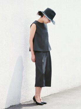 「LE JUN（ルジュン）のアイテム（帽子）」を使った、mikikoさん（レディース・162cm）の秋コーディネート