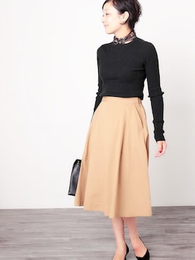 「LE JUN（ルジュン）のアイテム（バッグ）」を使った、mikikoさん（レディース・162cm）の秋コーディネート