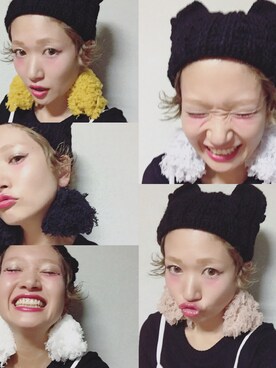 「もけもけ」｜「アイテム（アクセサリー）」を使った、madokaさん（レディース・153cm）の秋コーディネート