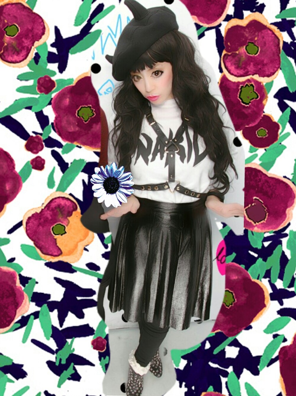 「NAKID by G.V.G.V、le ciel bleu、ルシェルブルー、ジミーチュウ、Jimmy Choo、ktz、g.v.g.v.」｜「NAKID by G.V.G.V.のアイテム（スウェット、ホワイト系）」を使った、Mana☆★さん（レディース・155cm）の冬コーディネートの1枚目の写真
