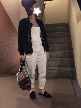 「Champion（チャンピオン）のアイテム（MA-1）」を使った、たかちんさん（レディース・150cm）の秋コーディネート