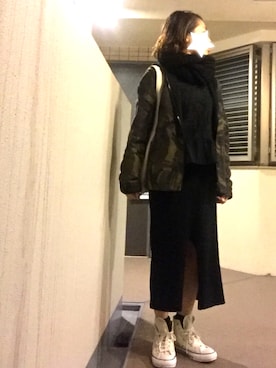 「A.P.C.（アーペーセー）のアイテム（ブルゾン）」を使った、たかちんさん（レディース・150cm）の冬コーディネート