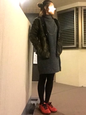 「A.P.C.（アーペーセー）のアイテム（ブルゾン）」を使った、たかちんさん（レディース・150cm）の冬コーディネート