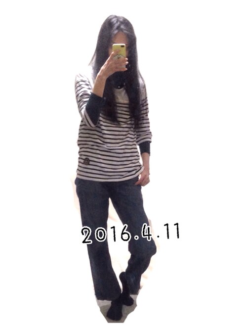 りぃ 篠原涼子さんlove Tシャツ カットソーを使ったコーディネート Wear