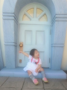 「S-leg（エスレグ）のアイテム」を使った、KOKO&LILIさん（キッズ・90cm）の春コーディネート