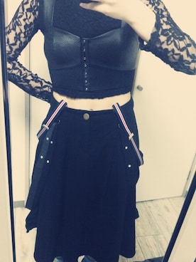 「EGOIST（エゴイスト）のアイテム（その他トップス）」を使った、A＊さん（レディース・154cm）の春コーディネート