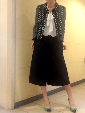 「TORY BURCH（トリーバーチ）のアイテム（ジャケット/アウター）」を使った、よんよんさん（レディース・165cm）の春コーディネート