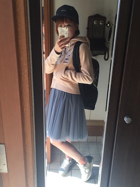 「VONZIPPER（ボンジッパー）のアイテム（キャップ）」を使った、☜mai☞さん（レディース・155cm）の秋コーディネート