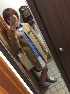 「note et silence （ノートエシロンス）のアイテム（アクセサリー）」を使った、☜mai☞さん（レディース・155cm）の秋コーディネート