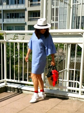 Kaoさん（レディース・156cm）の夏コーディネート