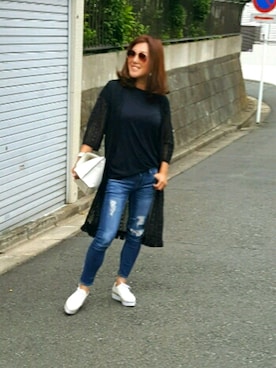 Kaoさん（レディース・156cm）の夏コーディネート