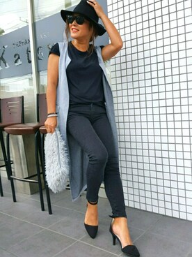 Kaoさん（レディース・156cm）の夏コーディネート