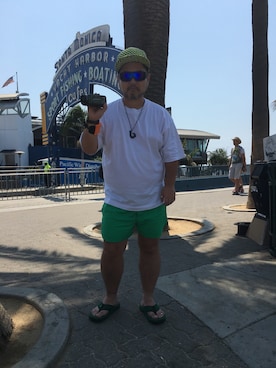 「sanuk（サヌーク）のアイテム（サンダル）」を使った、Isao Takahashiさん（メンズ・155cm）の秋コーディネート