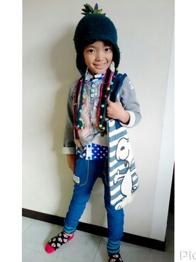 Misaoさん（キッズ・125cm）の冬コーディネート