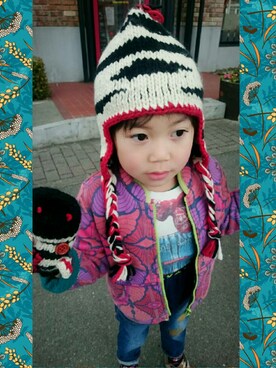 Misaoさん（キッズ・100cm）の冬コーディネート