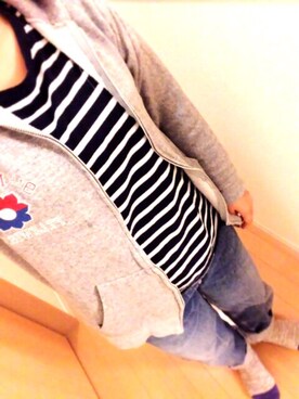 「ゆるカジ」｜「アイテム（その他）」を使った、☺︎heeco☺︎さん（レディース・153cm）の秋コーディネート