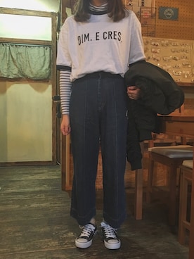 「DIMECRES」｜へじんさん（レディース・154cm）の春コーディネート