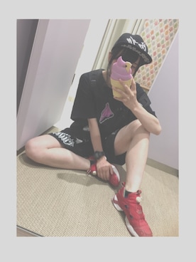 「パパのお下がり」｜ぶるさん（レディース・157cm）の夏コーディネート