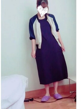 「w closet」｜「アイテム（ステンカラーコート）」を使った、ENMさん（レディース・165cm）の夏コーディネート